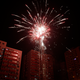 Fireworks light up a residential apartments during the Chinese New Year’s Eve in Beijing.